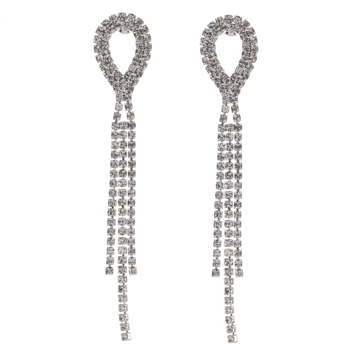 Hanging loop festive earrings