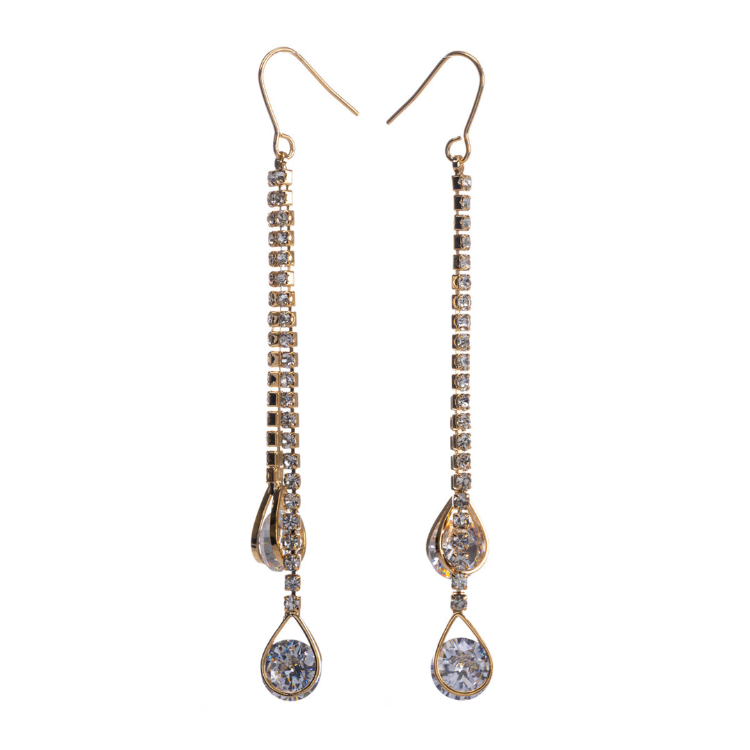 Hängande festliga örhängen 2 linjer