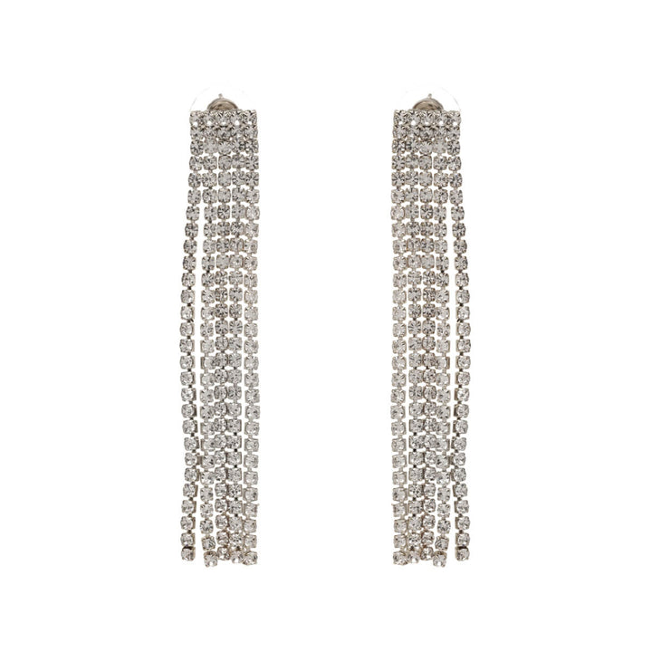 Hanging rhinestone earrings 5 ​​rows