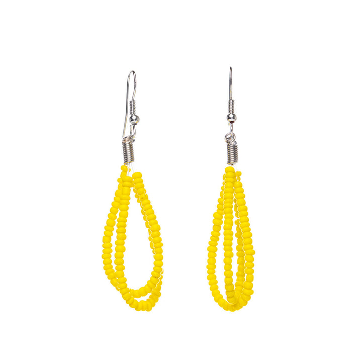 Pearl ribbon earrings