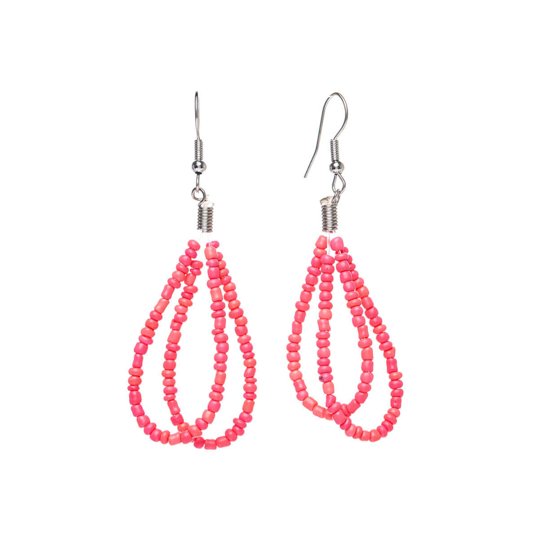 Pearl ribbon earrings