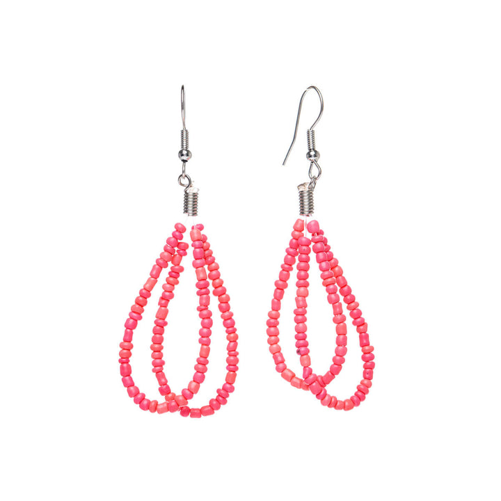 Pearl ribbon earrings