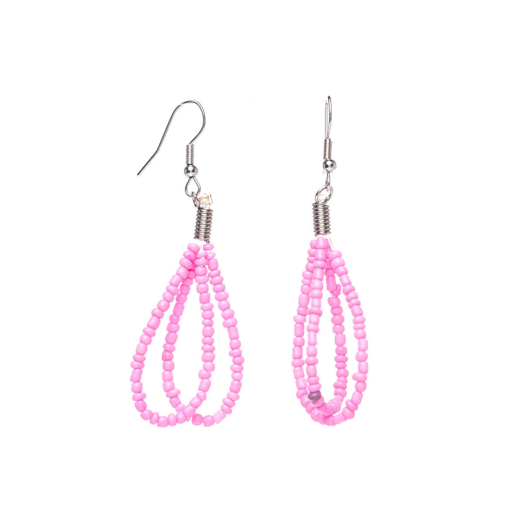 Pearl ribbon earrings