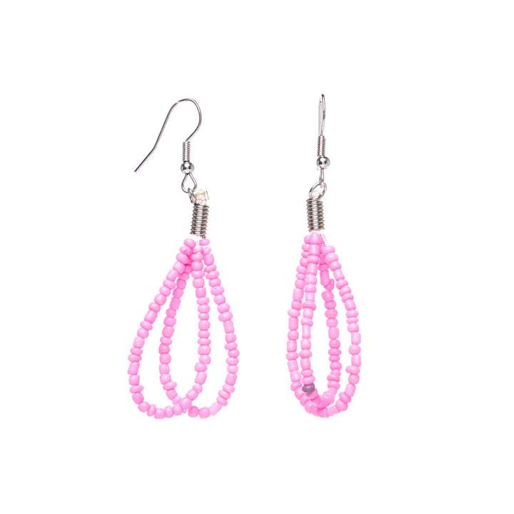 Pearl ribbon earrings