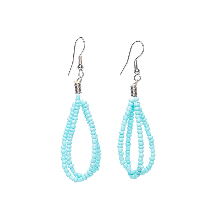 Pearl ribbon earrings