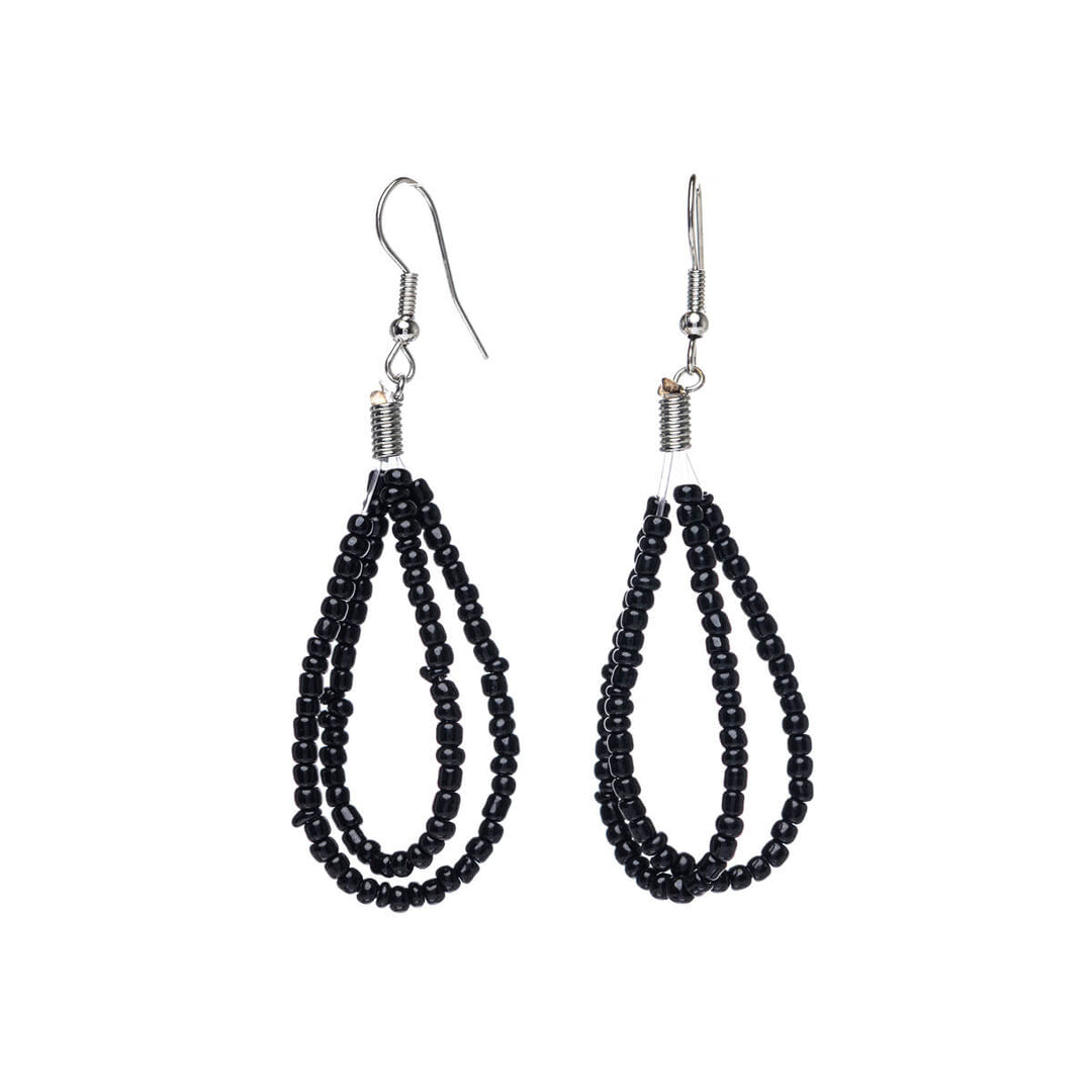 Pearl ribbon earrings