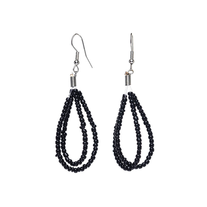 Pearl ribbon earrings