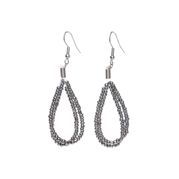 Pearl ribbon earrings