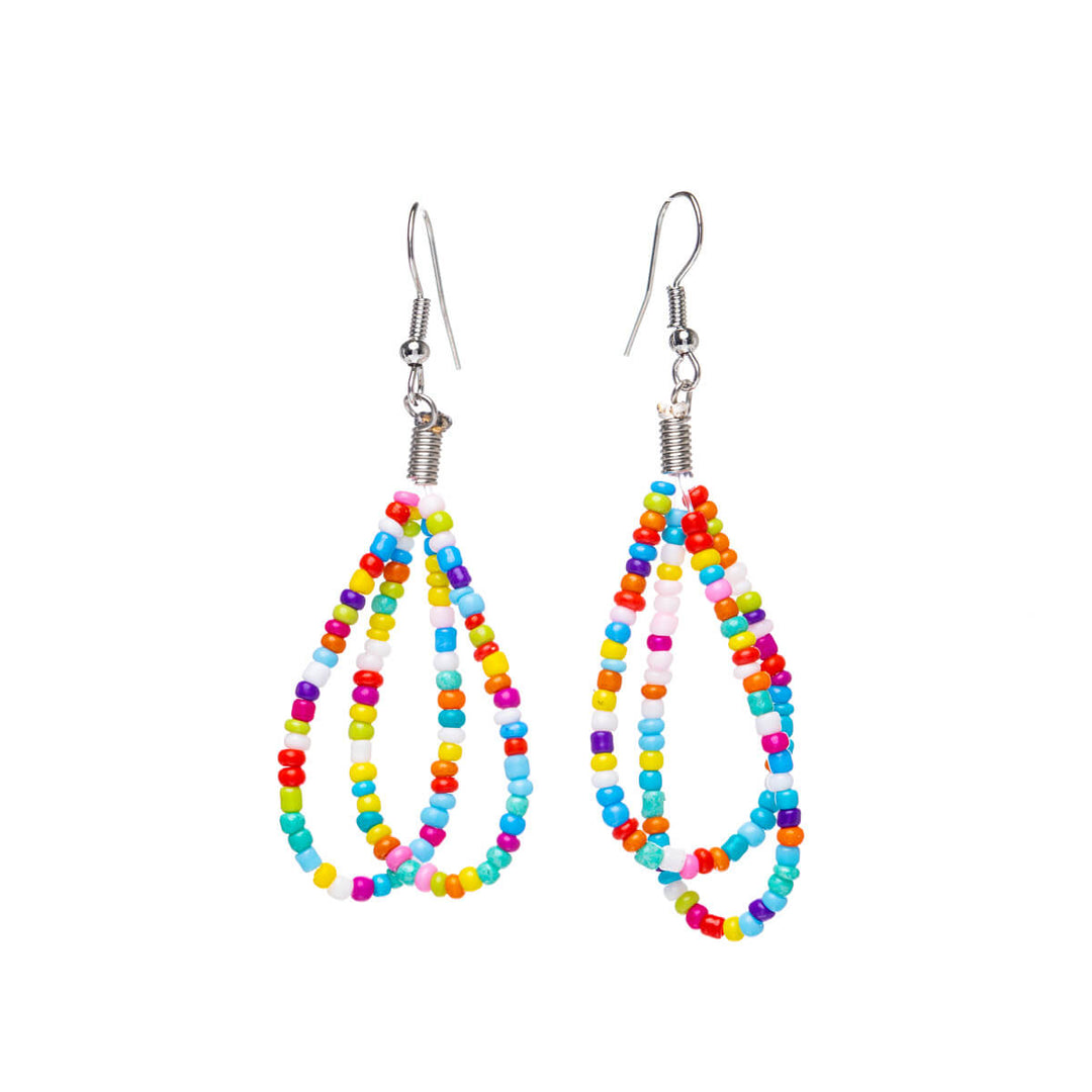 Pearl ribbon earrings