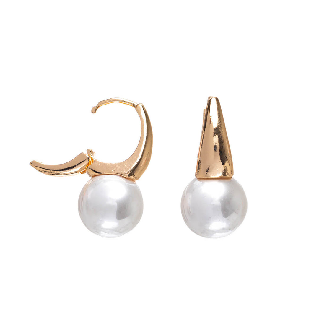 Hängande pärlörhängen med snabb fästning