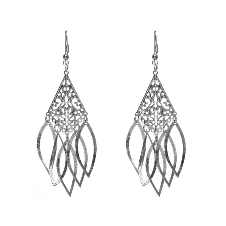 Hanging thin earrings