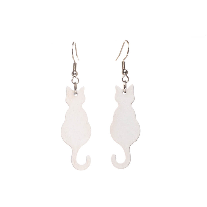 Sitting cat tree earrings (Steel 316L)