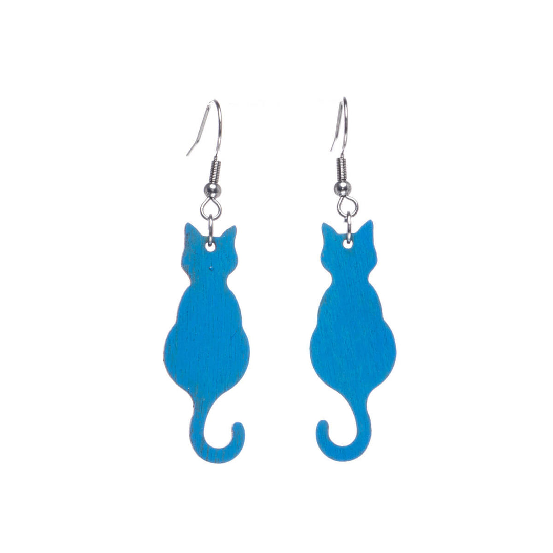 Sitting cat tree earrings (Steel 316L)