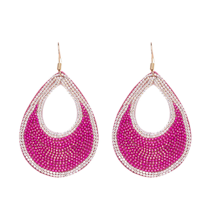 Hanging teardrop earrings