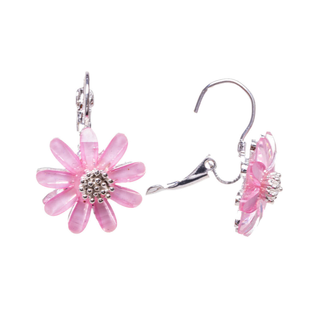 Hanging flower earring with hook