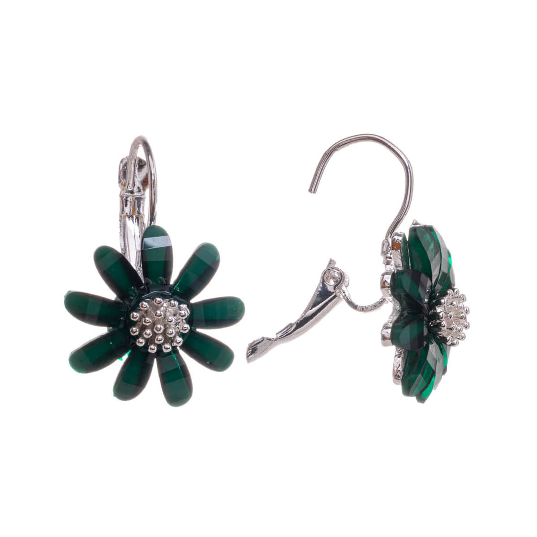 Hanging flower earring with hook