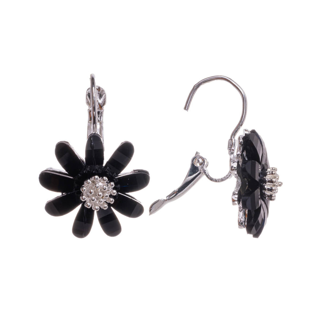 Hanging flower earring with hook