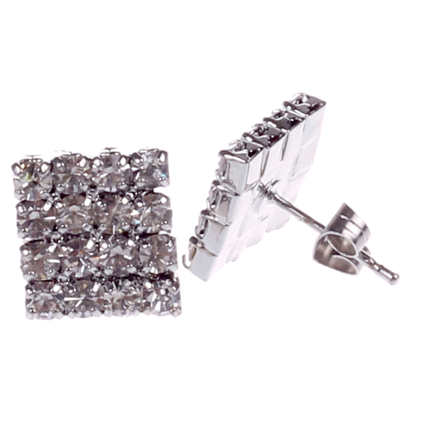 Square Straight earrings 4x4