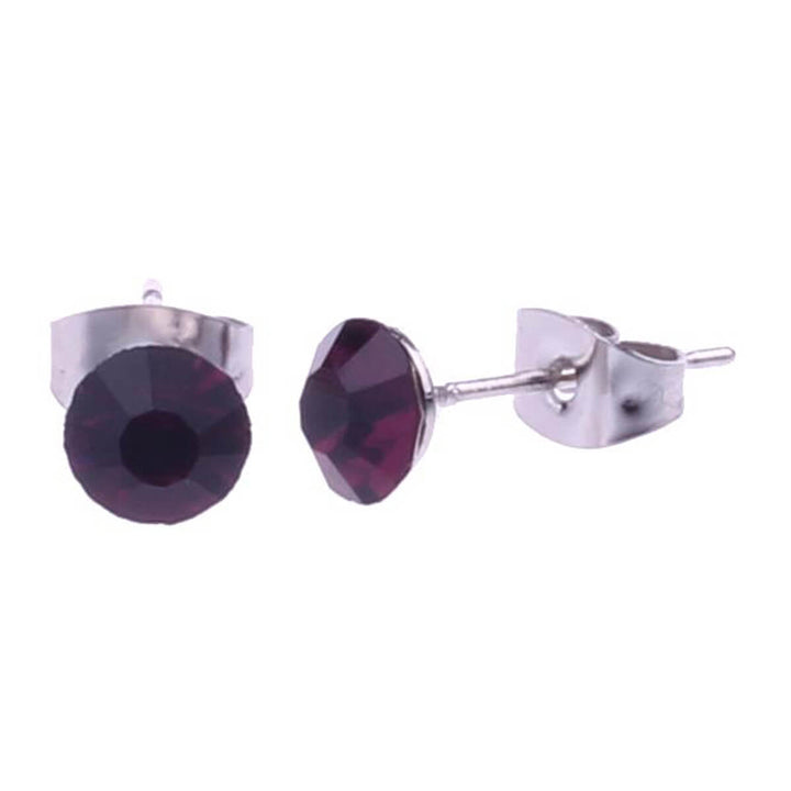 Glassy earrings 7mm