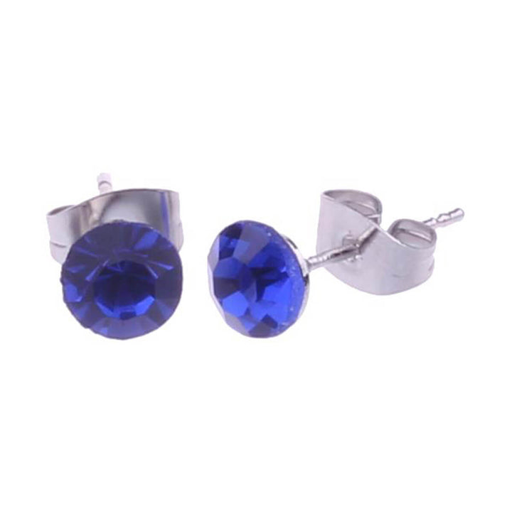 Glassy earrings 7mm