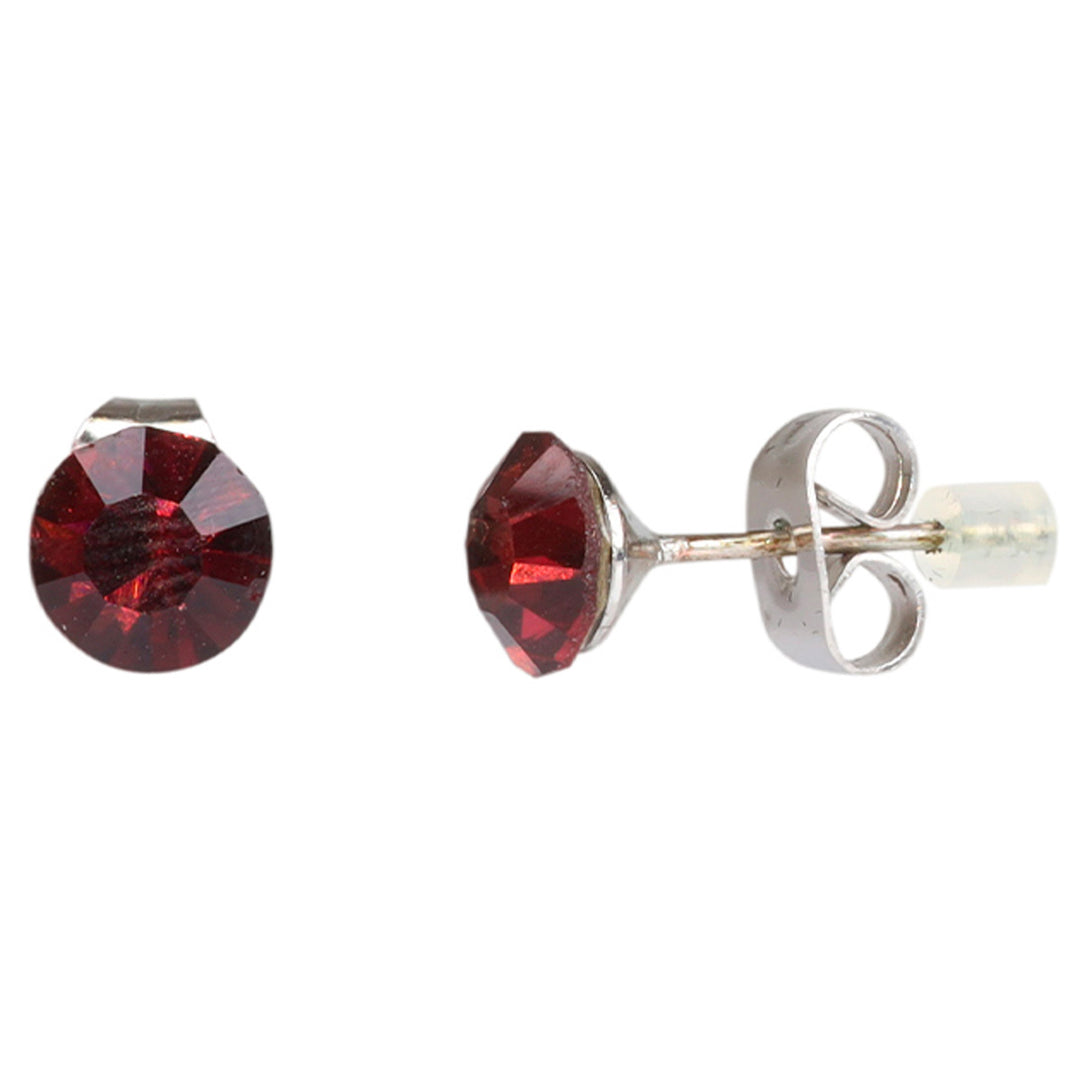 Glassy earrings 7mm