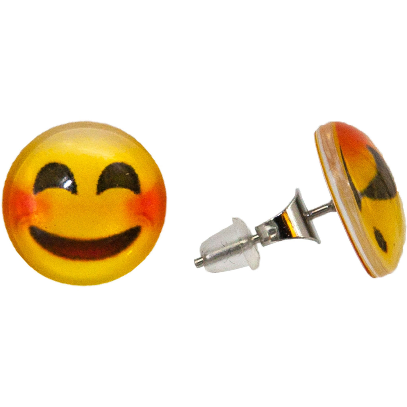 Emoji smiling with smiling eyes earrings