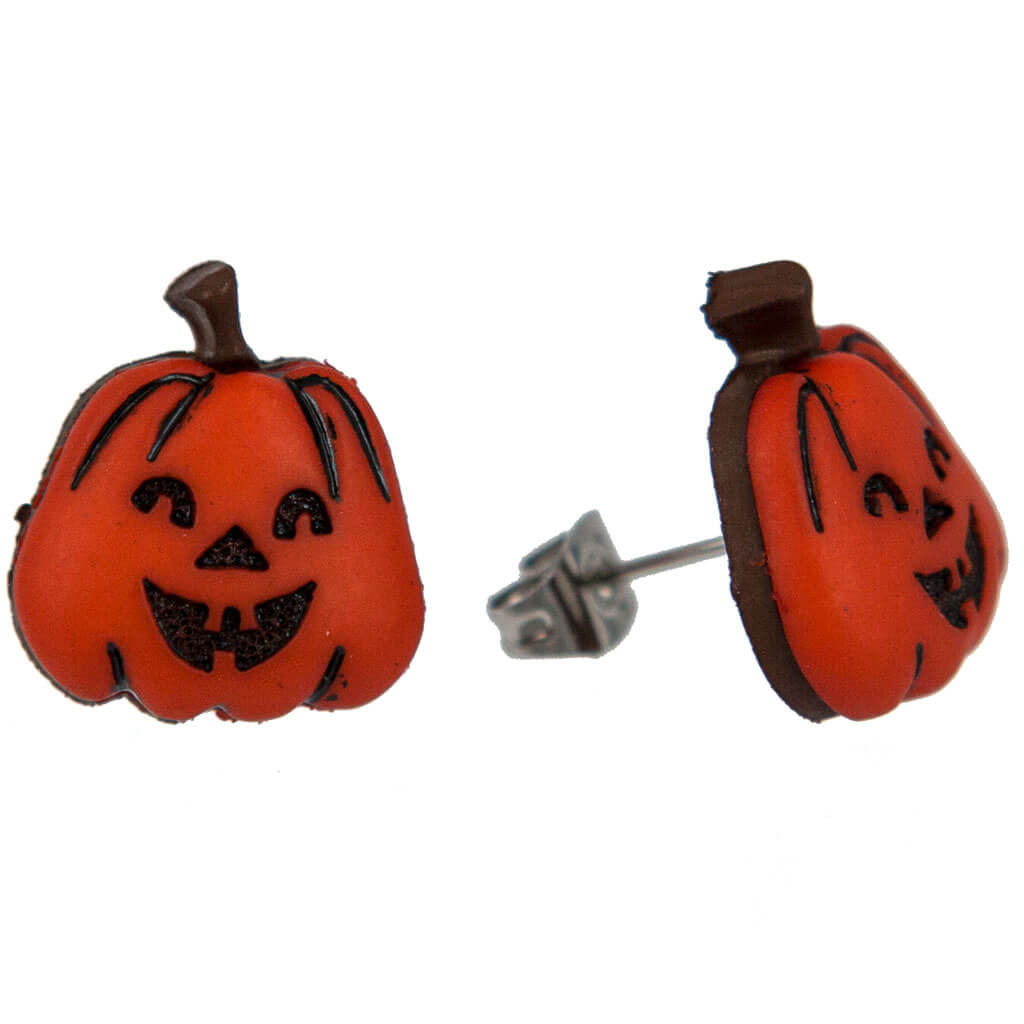 Laughing pumpkin earrings