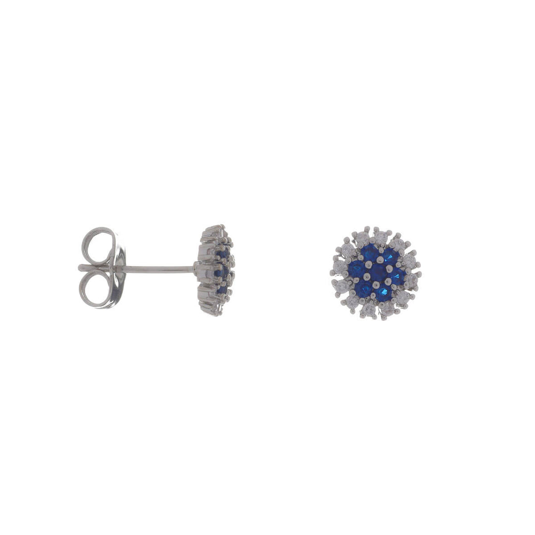 Round zirconi party earrings