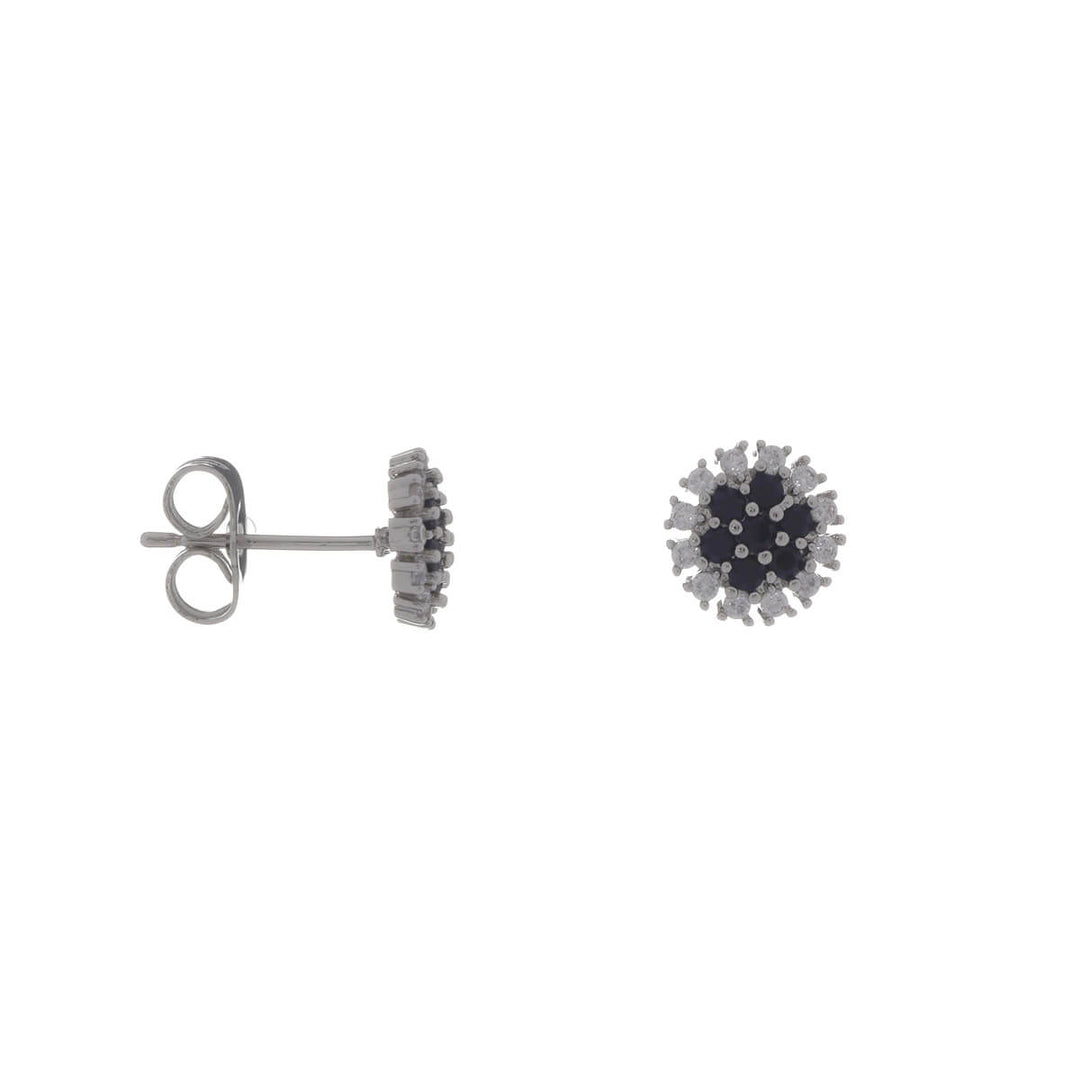Round zirconi party earrings