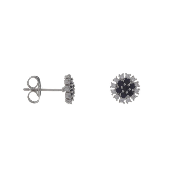 Round zirconi party earrings