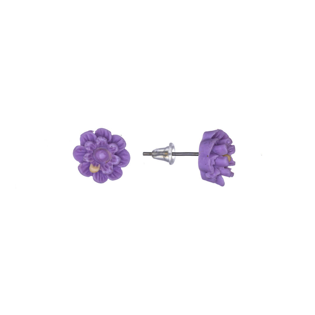 Slender flower earrings