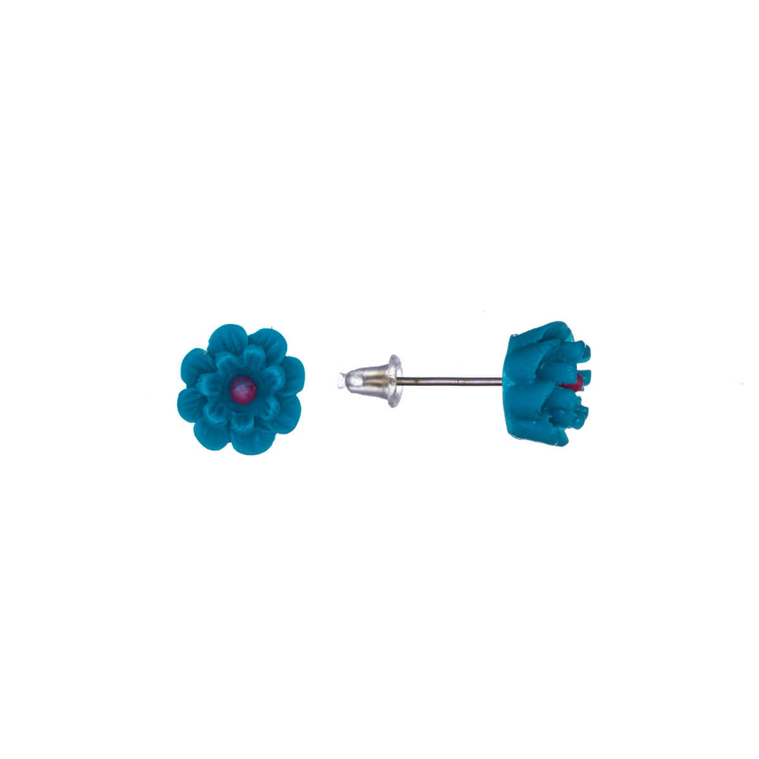 Slender flower earrings