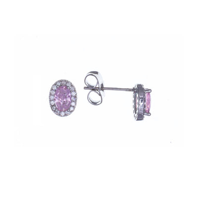 Ovals zirconia earrings