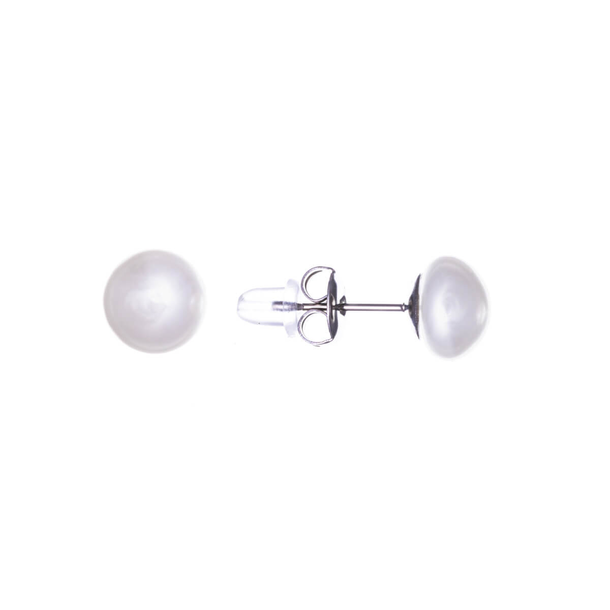 Pearl earrings 9mm (Steel 316L)