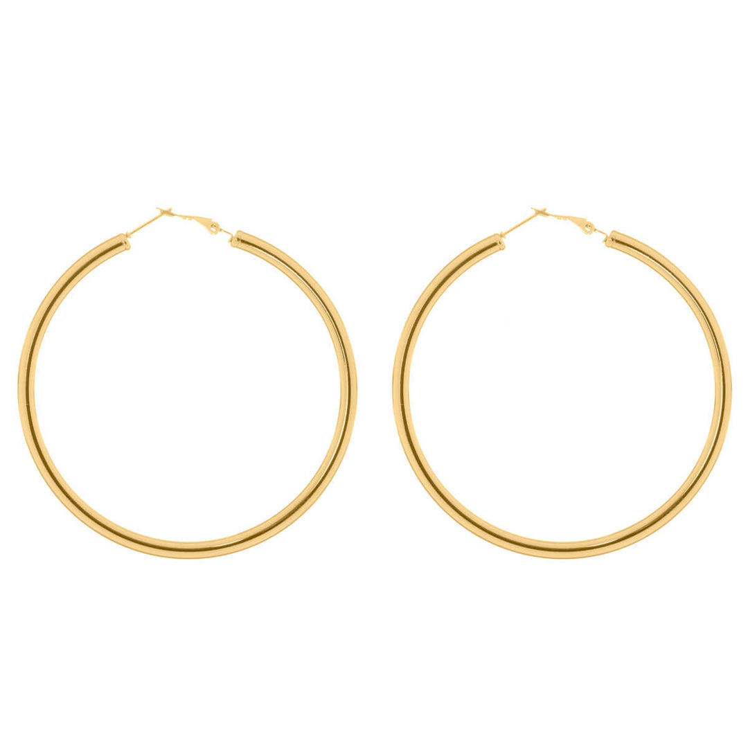 Steel earrings 7cm 4mm