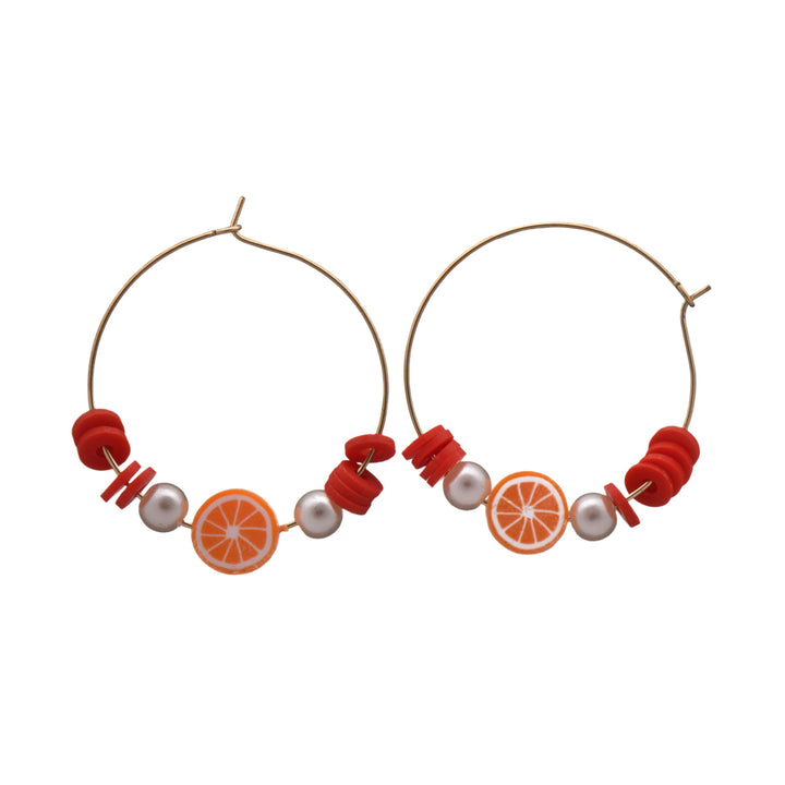 Citrus ring earrings