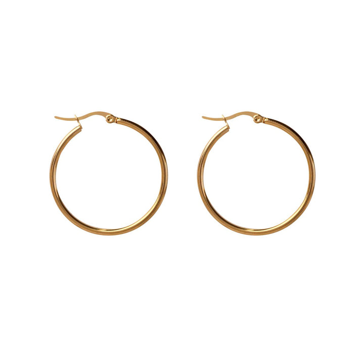 Steel earrings 3,2cm 2mm