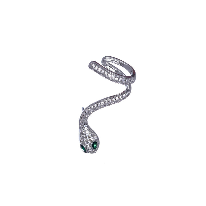 Snake zirconia cartilage ear cuff 1pcs
