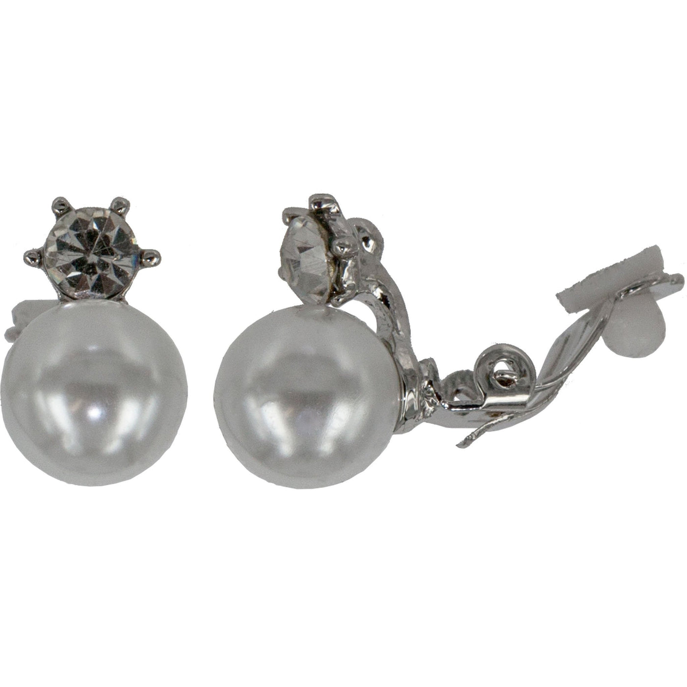 pearl clip earrings