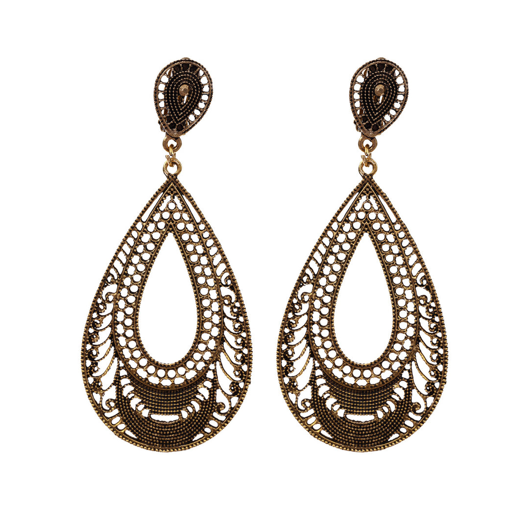 Stora ovala klippörhängen