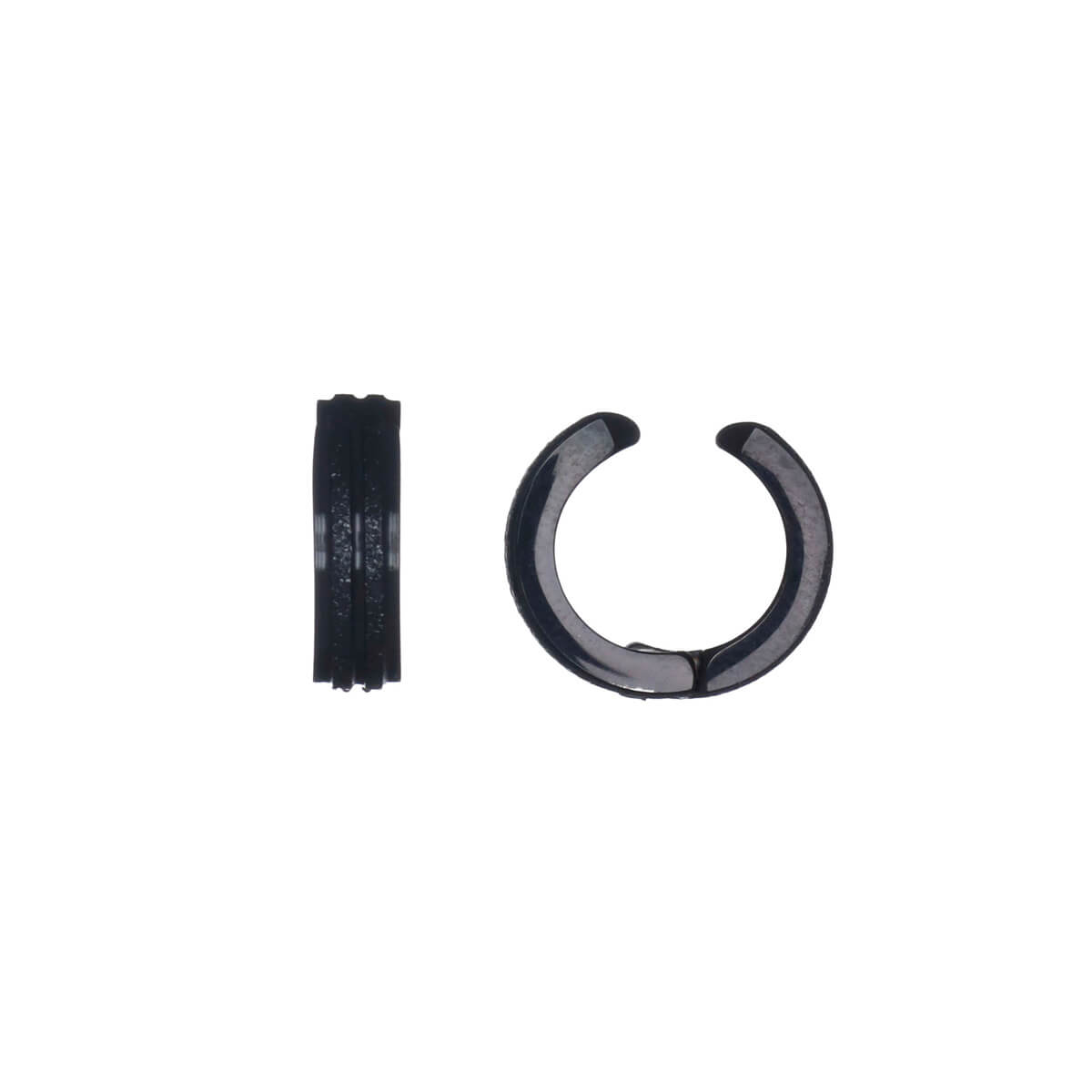 Ring clip earrings 4mm (steel 316L)