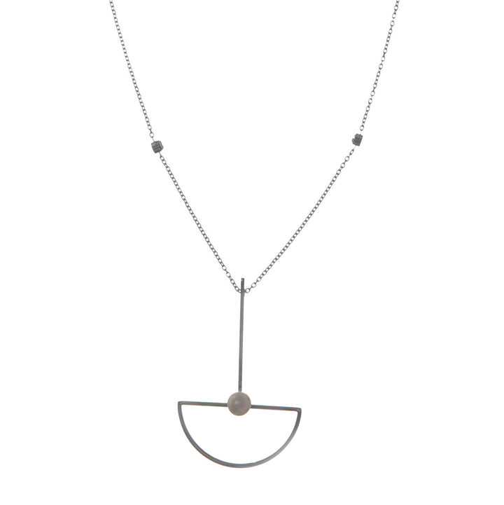 Helmi Pendant Necklace 58cm (stål)