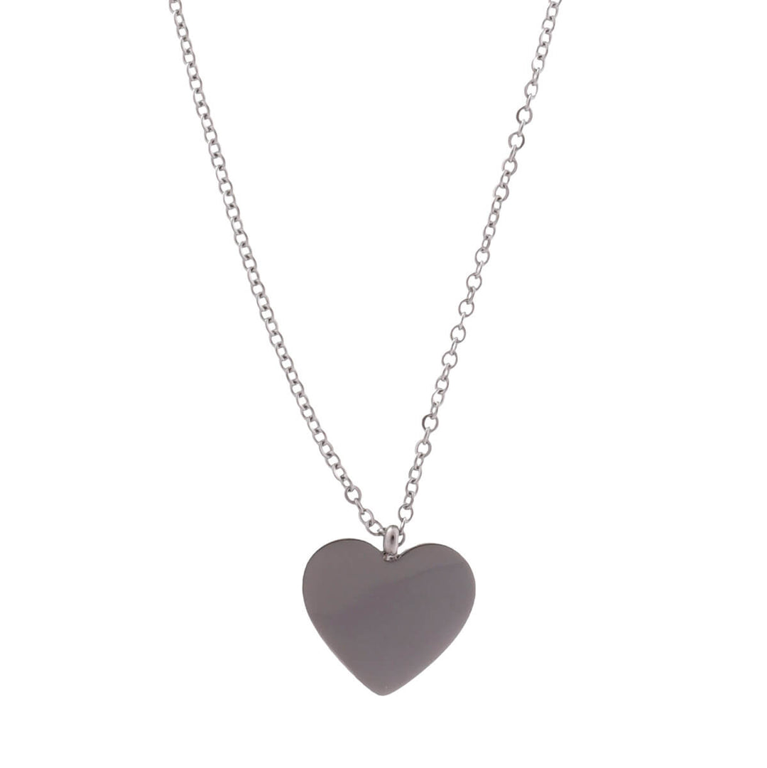 Heart pendant necklace (steel)
