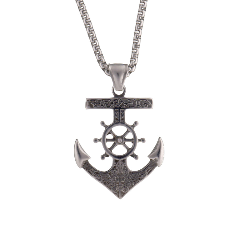 Anchor Pendant Necklace 60cm (Steel 316L)