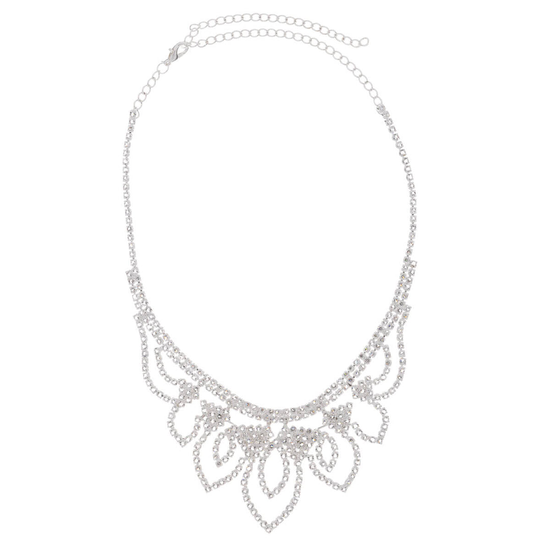 Glassstone festive necklace + earrings