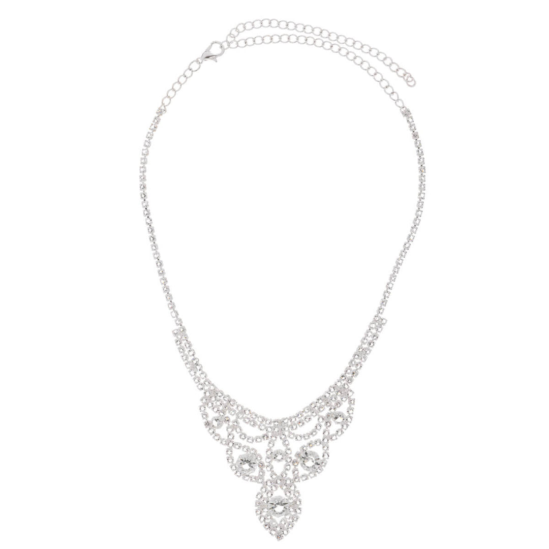 Glassstone festive necklace + earrings