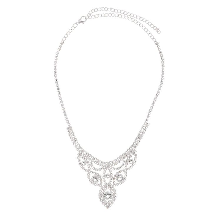 Glassstone festive necklace + earrings