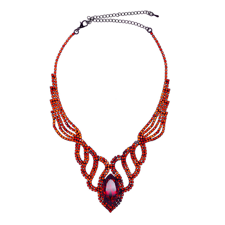 Glassy Party Necklace + örhängen