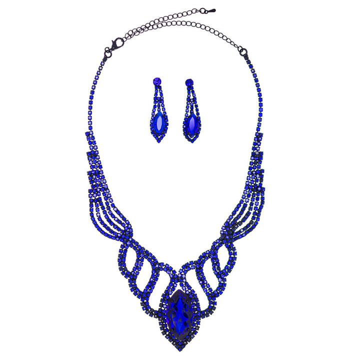 Glassy Party Necklace + örhängen