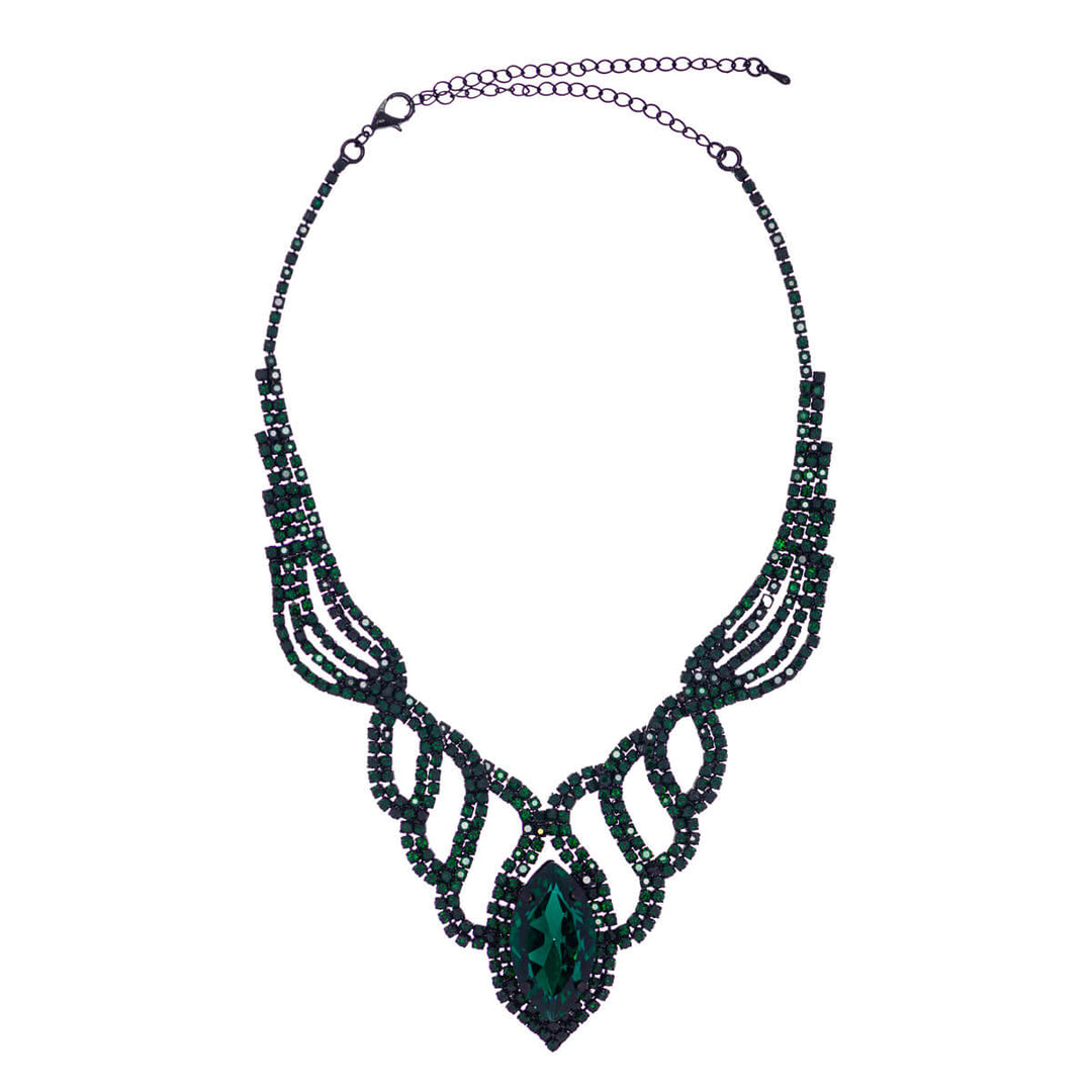 Glassy Party Necklace + örhängen